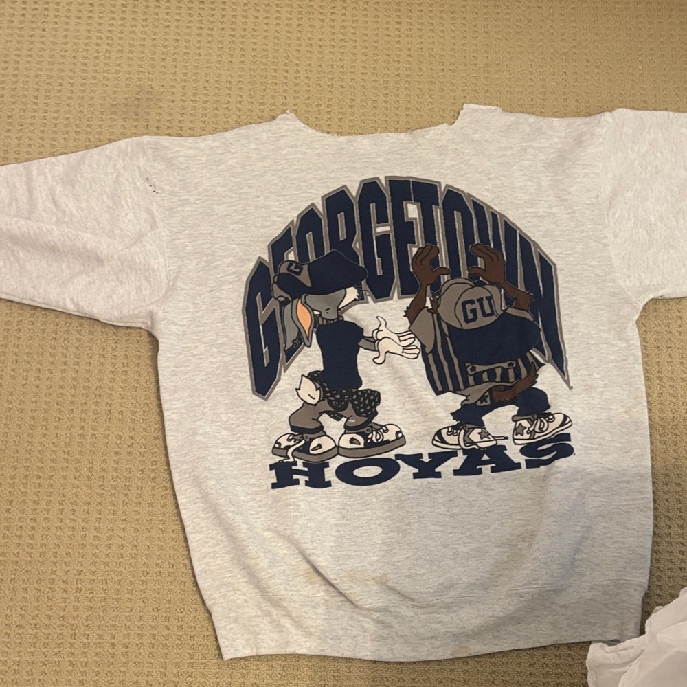 American Vintage Light Gray Georgetown Graphic Sweatshirt - Picture 2 of 4